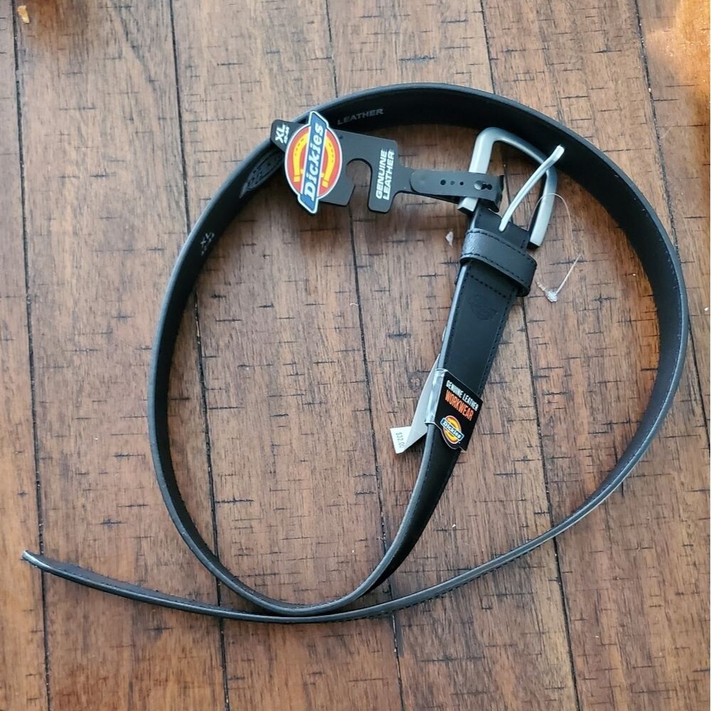 DICKIES MEN'S REAL GENUINE LEATHER BELT SIZE42-44 XL